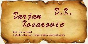 Darjan Košarović vizit kartica